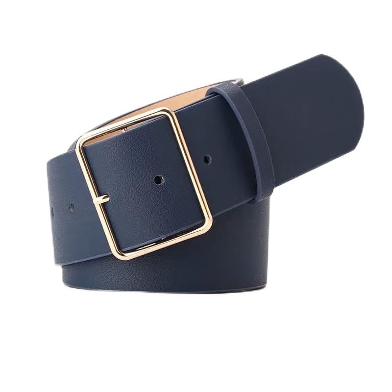 COTIM COYIN Women's PU Leather Belt, Adjustable Metal Pin Buckle Belts for Jeans Pants Dress