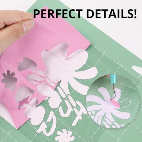 Image of HTVRONT Pink Heat Transfer Vinyl Rolls - 12 inch x 8ft Baby Pink HTV Vinyl for Shirts, Iron on Vinyl for All Cutting Machine - Easy to Cut & Weed for Heat Vinyl Design