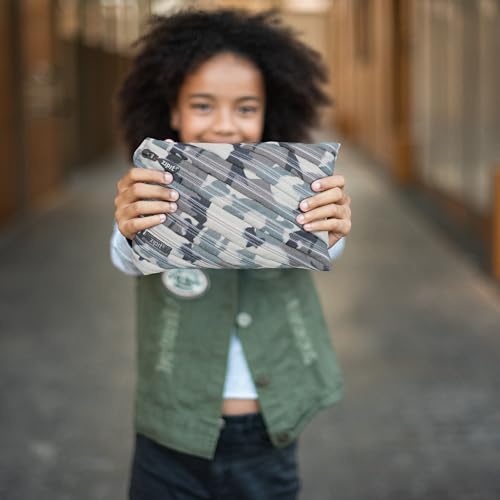 ZIPIT Camo Jumbo Pencil Case, Grey Camouflage