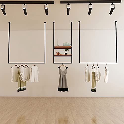 Perchero de techo resistente con acabado profesional para estanterías de moda 4