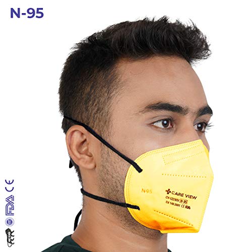 Image of Careview N-95 Anti Pollution Face Mask with 2 Melt Blown Layers - Coloured Masks (4 Colours)