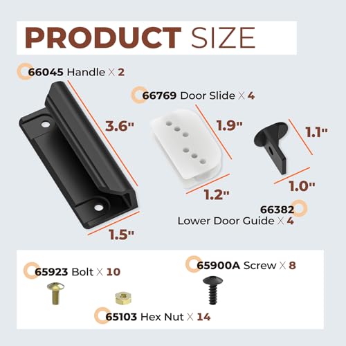Arrow Shed Door Tune Up Kit - Black Slider Handle Replacement DK100-A