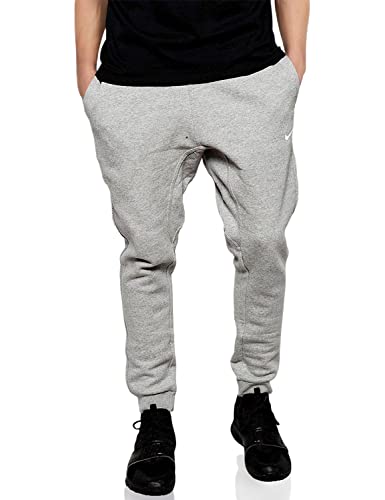 Nike Tapered Club Swoosh Men's Fleece Sweatpants 826431 063 Grey Size Xl #TOP1