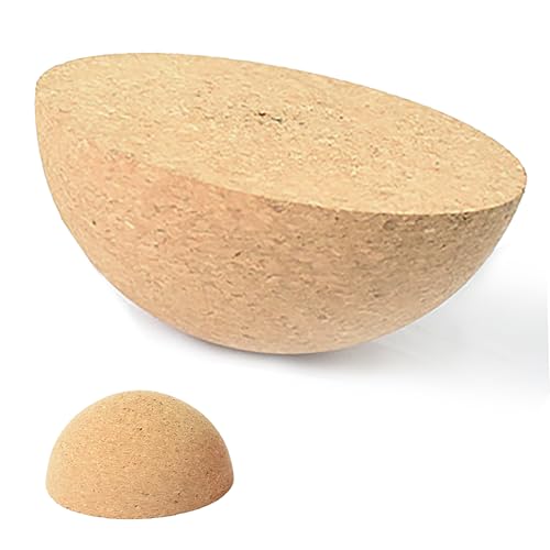 Balance Board Halbkugel aus massivem Kork Ø15cm Höhe 7 5cm Rutschfest nachhaltig ideal für Gleichgewichtstraining Yoga Reha & Fitness Passend für Balance Board