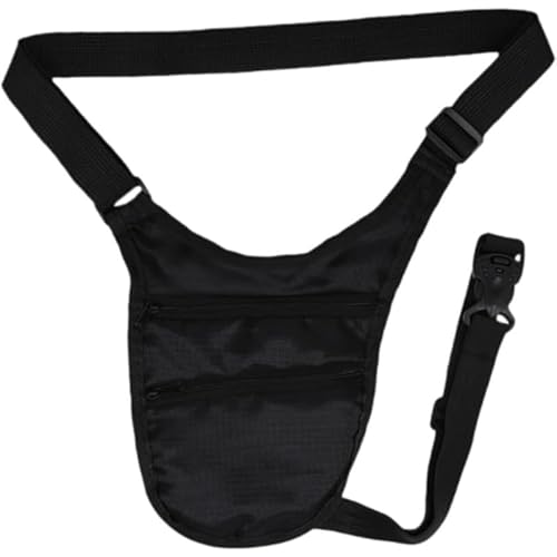 Tubayia Bolsa de antebrazo invisible ajustable portátil multiusos, bolsa ajustada para deportes, llaves, tarjetas de crédito, cartera, Negro , Minimalismo moderno