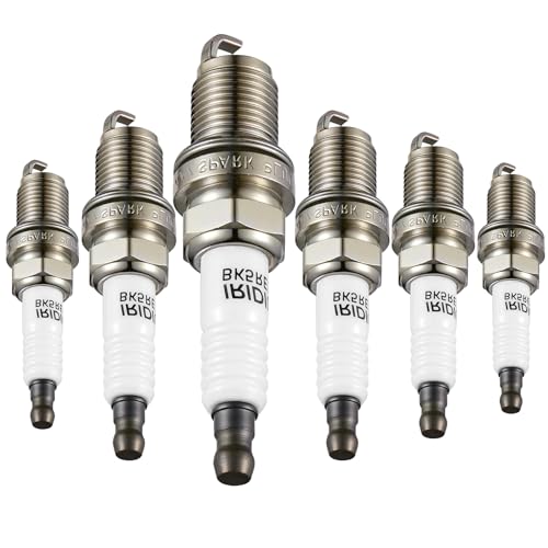 Image of Iridium Spark Plug 4503 6 Pack for Honda Accord | Fits Accord /Odyssey Integra /Legend Elantra /Santa Fe /Sonata Rio /Sedona /Sorento /Sportage Altima Camry /Corolla /Prius /Yaris