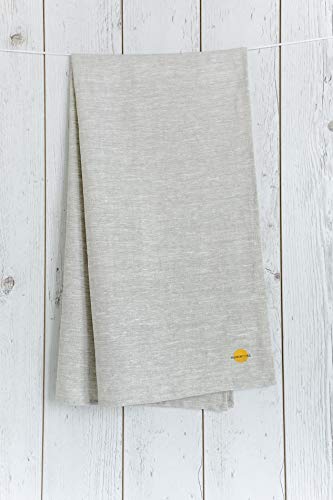 Harmony Idea 43178-394443 Natural Linen 100% Flax Bath Towel. Best Quick Dry Lightweight Towel. Grey 28 Inch X 58". thumb #1