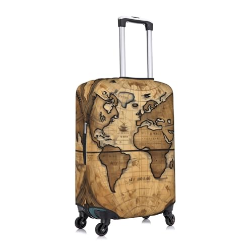Housse de protection pour valise vintage blanche taille M - 4