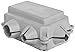 Morris Products 91114 Flexible Insulating Cover, Gray Cover, 1/0 AWG, 2-5/8" Length, 2-5/32" Width, 1-1/4" Height