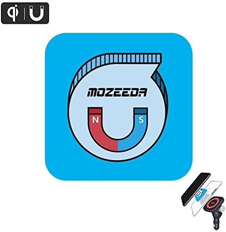 Powerful Mount Magnet Plate For Wireless Charger,MOZEEDA Thin 0.8mm Smart Magnetic Patch Pad For Magnetic Wireless Car Charger and Phone Car Mount Holder Cradle(1 PC Rectangle)