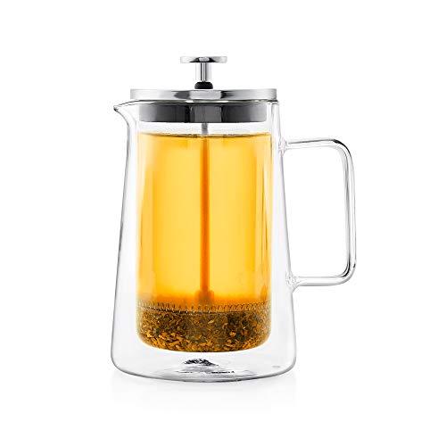 Dancing Leaf Tea/Coffee Press | Perfect for Brewing Loose Tea & Coffee | Serves 4 Cups | Capacity – 650 ml