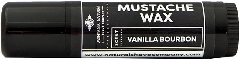 Cera para Bigode Montana Natural Shave Company Vanilla Bourbon, Fixação Média, 32 g