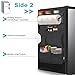 homyfort Mini Fridge Organizer, Over The Fridge Storage Organizer with 14 Pockets, College Dorm Storage for Office, Kitchen, Home, School, Black