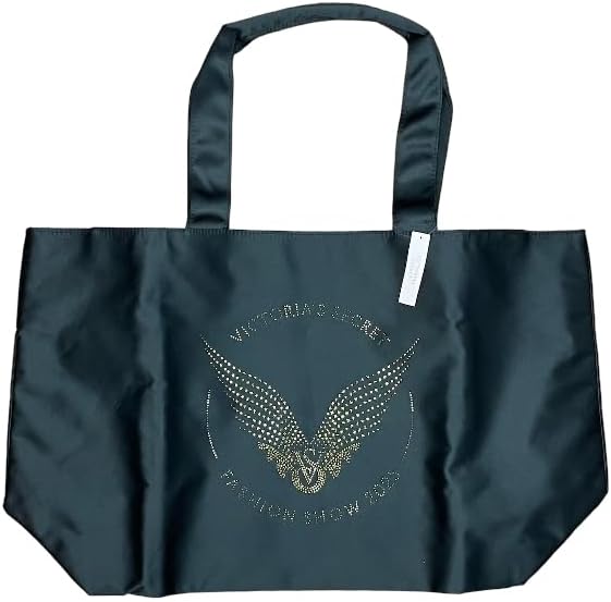 Victoria's Secret Rhinestone Fashion Show Tote Bag Color Black/Gold New - Image 2