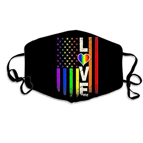 image for Ltrotted Adults LGBTQ Gay Pride Mouth Face Protective Gear, Rainbow Wa