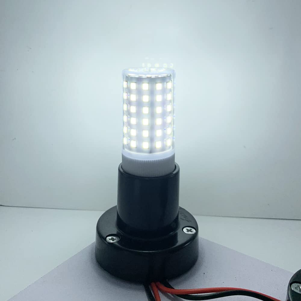 RZL Illuminazione, Confezione da 10, lampada a LED in ceramica E27/E26 AC100-265V 10W 84LED-2835 lampada for frigorifero domestico senza sfarfallio(Cold white,E27 10W)