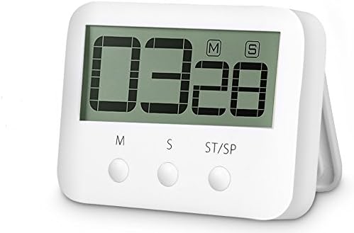 Digital Countdown Timer - Countdown Clock Digital Kitchen Timer Big Digits Cooking Timer Alarm Clock Interval Timer Magnetic Countdown Timer Loud Alarm Stopwatch Cooking Timer Alarm