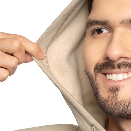 Fruit of the Loom Men's Eversoft Fleece Sweatshirts & Hoodies, Pullover-Khaki Heather, Large image 6