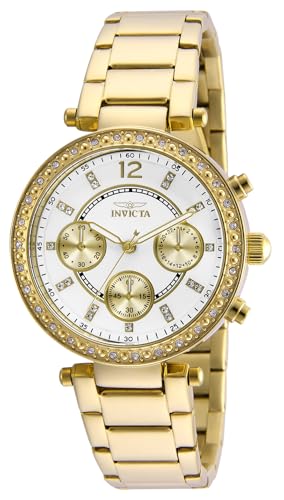 Montre pour femme Invicta 21386 ornée de cristal, l'éclat de l'acier noble
