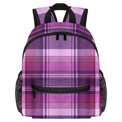 Sac à dos violet léger écossais pour marcher sans douleur avec sa gourde