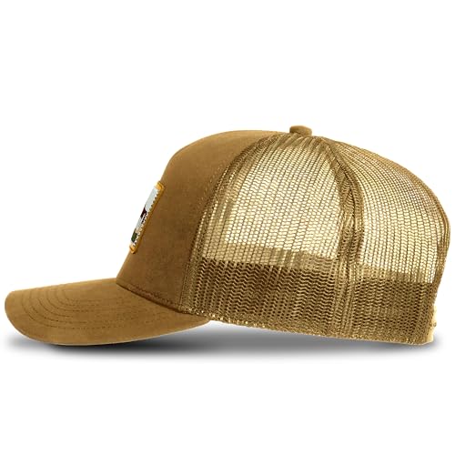 Timberland Boné de caminhoneiro masculino, tamanho único, sarja de algodão durável, malha ajustável