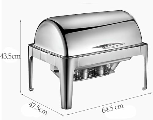Chafing dish 9L en acier inoxydable de table de buffet pour restauration - 5