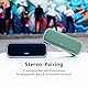 DOSS SoundBox Pro+ Bluetooth Lautsprecher, 24W Stereo Sound, Extra Bass, 15h Akku, IPX6 Wasserdicht, Bunten Lichtshow, Stereo Pairing, Musikbox Bluetooth für Handy, Draußen, Strand, Zuhause - Grau