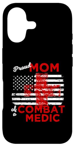 Proud Mom of a Combat Medic �A���e�B�[�N���̊� �X�}�z�P�[�X iPhone 17 �p