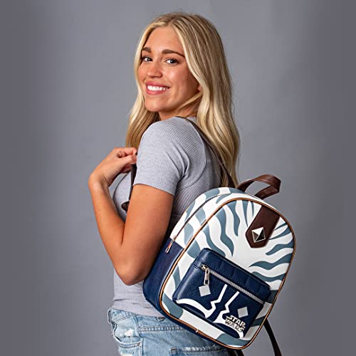 Star Wars Ahsoka Tano Character Pattern Faux Leather Tote Bag Mini Backpack #TOP5