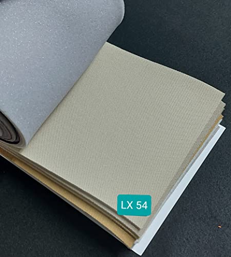 Pieza de Tela Foamizada 100cm x70cm Para Forrar Puertas de coche/Color Beige LX54 - TELA Con Foam 3mm+con CHARMÉS BIELASTICO/ESPECIAL PARA Tapizar PUERTAS DE COCHE