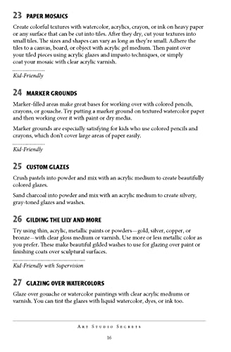 Art Studio Secrets: More Than 300 Tools and Techniques to Inspire Creativity (Dover Art Instruction) - Image 3