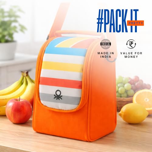 Image of United Colors of Benetton Lunch Bag Set 3 Glass Containers Insulated