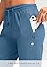 G Gradual Women's Joggers Pants with Zipper Pockets Tapered Running Sweatpants for Women Lounge, Jogging (Slate Blue, Large)