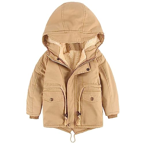 linboo Kinder Winterjacke Jungen Mädchen Warm Gefütterte Blouson Hoodie...
