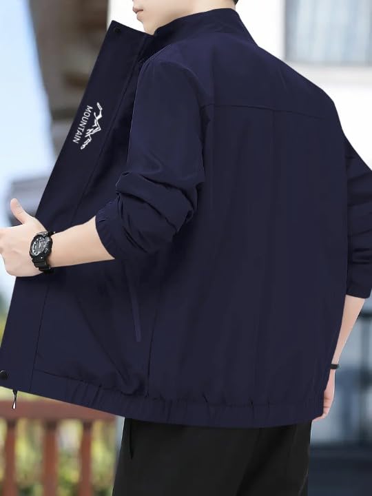 Image of Celary Men's Bomber Jacket | Lightweight Casual Zip-Up Jacket | Stylish Slim Fit Outerwear for All Seasons