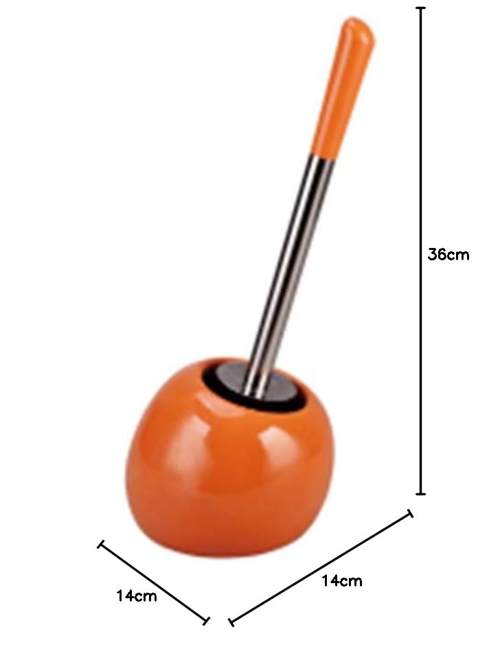 Ibergrif M33010R-JUNIOR, Red Ground Toilet Brush Holder, Bath Caddy with Brush, Plastic - Image 3