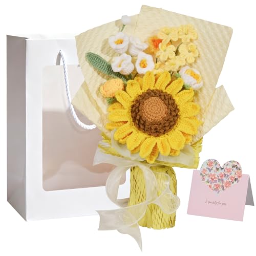 Oipuloh Crochet Sunflower Bouquet