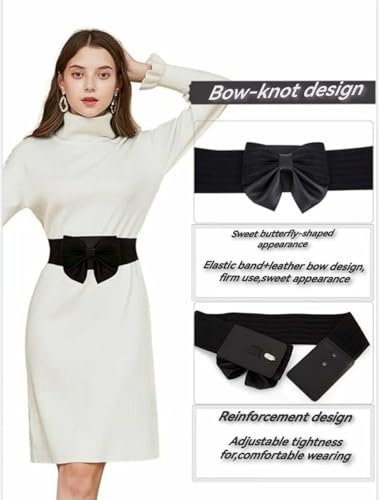The lady's wide belt is a loose and elastic retro belt. The design is elastic and the quantity is a two-piece set3