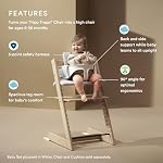 Stokke Tripp Trapp Baby Set 2, Glacier Green - Ages 6-36 Months - Convert the Tripp Trapp Chair into a Comfortable High Chair - Includes Stokke Harness 2