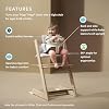 Stokke Tripp Trapp Baby Set 2, Glacier Green - Ages 6-36 Months - Convert the Tripp Trapp Chair into a Comfortable High Chair - Includes Stokke Harness 2