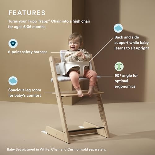 Image of Stokke Tripp Trapp Baby Set, Ages 6-36 Months, Serene Pink