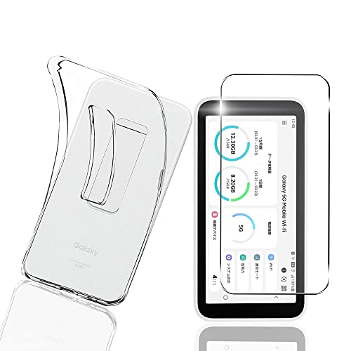 液晶保護 フィルム 硬度9H 日本製素材旭硝子製 耐衝撃 + 全透明 カバー TPU 耐衝撃 超薄型 Galaxy 5G Mobile Wifi