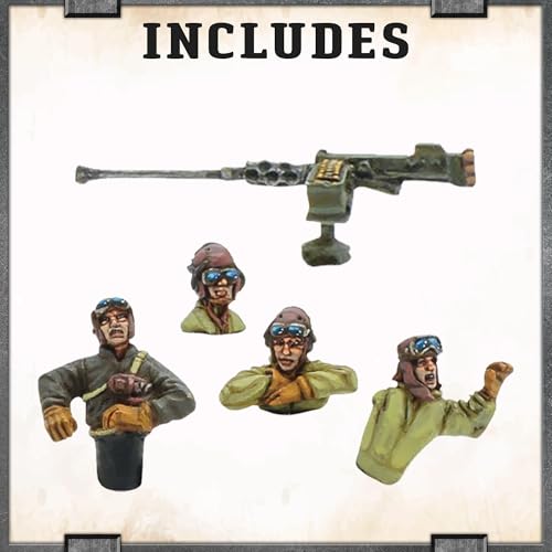 Set Muñecos Warlord Games USA Tank Crew 4 Figuras miniatura 4