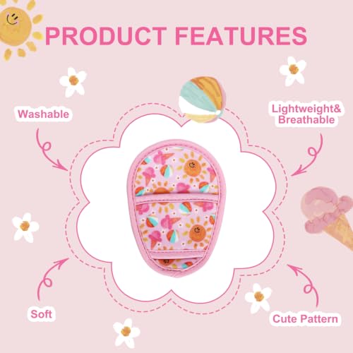 Image of 2 Pack Crotch Area Pad for Stroller, Universal Pram Belt Cushion for Kids
