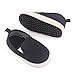 Clowora Unsex Baby Boys Girls Canvas First Walkers Shoes,Infant Non Slip Soft Sole Toddler Flat Lazy Loafers Sneaker (011/Black,3-6 Months)