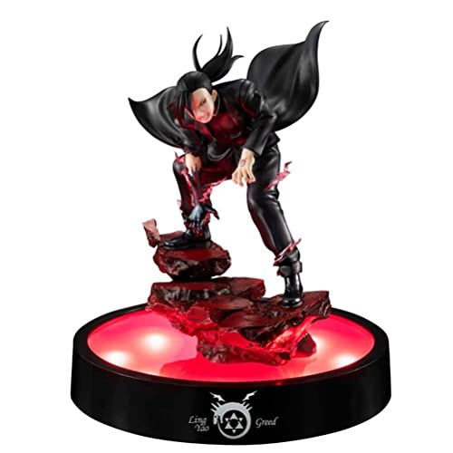YLJXXY Anime Figur Fullmetal Alchemist Greed Action Abbildung Modell gemalt Figur Ornamente PVC Charakter Modell Puppe Spielzeug Cover