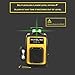 3D Green Line Laser, Rechargeable Self Leveling Laser Level for Construction, USB Charging Auto Leveling 3 Plane Level Kit with 12 Lines, 360 Degree Alignment Laser Leveler Tool, Laser Level: CLASS II