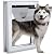 Ownpets Aluminum Extra Large Dog Door, Pet Door for Interior and Exterior Doors, with Magnetic Flap and Lockable Sliding Panel, Heavy Duty Doggy Door for Dogs Up to 200lbs