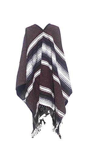 Sharpshooter Eastwood Style Texmex Spaghetti Western Designer Diamond Poncho Brown