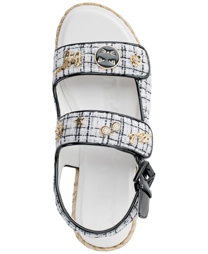 Image of KARL LAGERFELD Women's Charlay Double Strap Sandal With Pin Embellishments